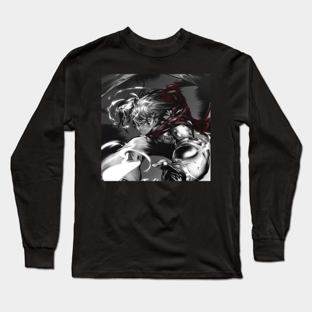 Nakamura Long Sleeve T-Shirt by Anksha Black Anime